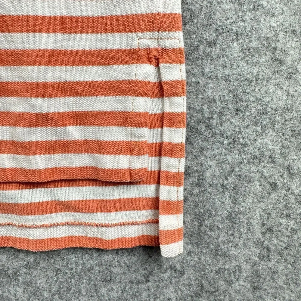 Polo Ralph Lauren Polo Shirt Mens 2XL Coral Striped Classic Short Sleeve Golf*